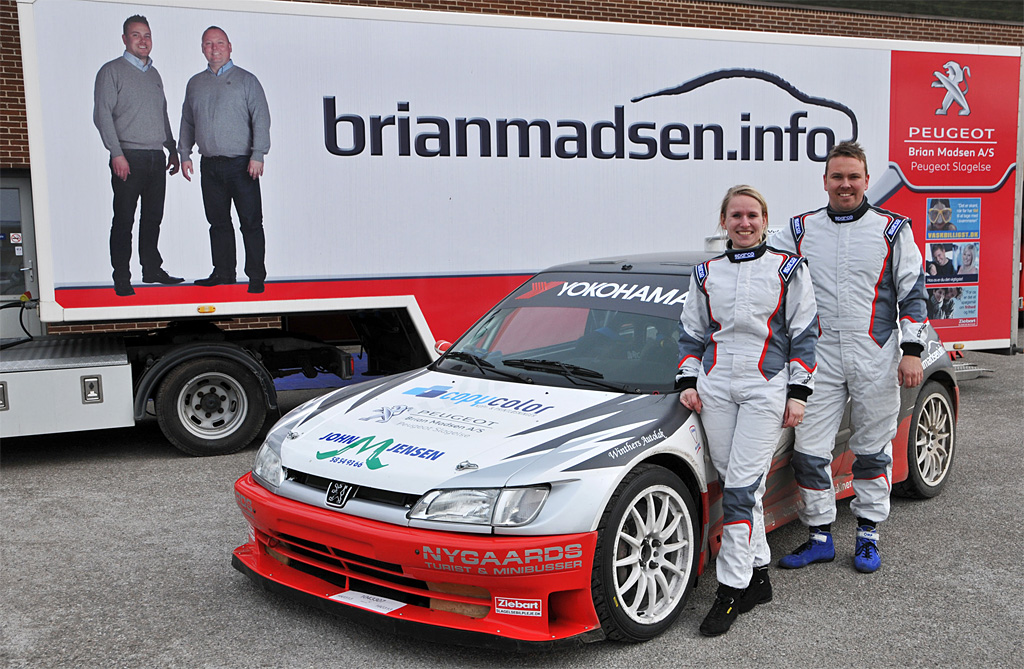 Kim Madsen og Line Lykke Jensen - nyt makkerpar i dansk rallysport
(Foto: Viggo Johansen)